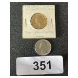24 Kt. Gold Plated 1976 Quarter +