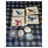 Bird Wall Art + Small Floral Wall Art