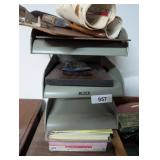 Globe-Wernicke Vintage Metal Office Tray, +