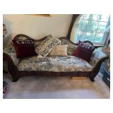 Vintage Couch (reupholstered), 72" length +