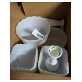 Milk Glass Vases & Planters