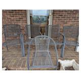 (5) Metal Chairs
