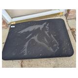 (2) Rubber Mats w/ Horse Head On It