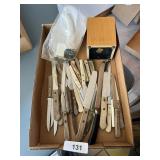 Steak Knives, Knife Sharpener, Cutco Box