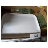 Enamel Tray, Vintage Glass Coke Bottles & Other
