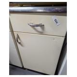 Vintage Metal Kitchen Cabinet Section
