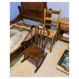Ladder Back Chair & Child