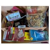 Wood Box, Light Bulbs & Door Hardware