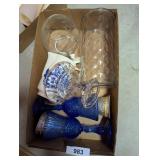 George & Martha Washington Avon Candle Holders,