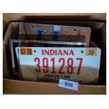 Assorted License Plates & Brackets