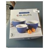 Corningware Colours 3-Piece Nesting Bowl Set