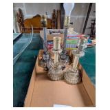 (2) Pair Vintage Dresser Lamps (No Shades)