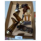 (7) Mostly Brown Avon Bottles