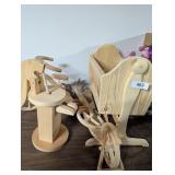 Wood Craft Items, Baskets, & Artificial Floral
