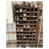Wood Farm Bolt Organizer w/ Contents