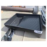 (4) Plastic Paint Trays