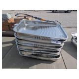 (8) Metal Paint Trays