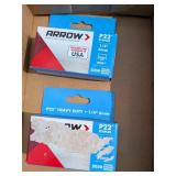 (2) Boxes of Arrow P22 1/4" Staples