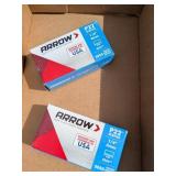 (2) Boxes of Arrow P22 1/4" Staples