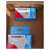 (2) Boxes of Arrow P22 1/4" Staples