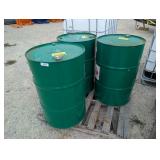 (3) 55 gal. Metal Drums / Barrels