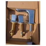 Double Handle 3-Hole Washbasin Mixer