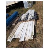 Assorted Vinyl Siding + PVC Pipes