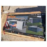 11x19 Metal Garage Shed w/ Double Front Doors