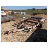 Single Axle Flatbed Pintle Hitch Trailer -no title