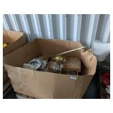 Pallet w/ Clear Glassware, Pink Glassware, Lamp, +