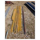 Yellow Steel Bracing - Approx 10 pieces