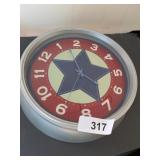 Unique Rug w/ Car Design, Red White & Blue Clock + Unique Rug w/ Car Design, Red White & Blue Clock +
