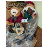 Plush Santa & Mrs. Santa Stand Up Figurines 17" T Plush Santa & Mrs. Santa Stand Up Figurines 17" T