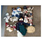 Plush Snowman Decor Plush Snowman Decor
