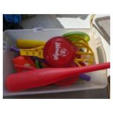 Yard Toys & Games in Tote w/ Lid Yard Toys & Games in Tote w/ Lid