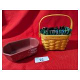Miniature Longaberger Loaf Pan & Miniature Longaberger Loaf Pan &