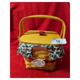 1995 Longaberger Christmas Collection Basket, + 1995 Longaberger Christmas Collection Basket, +