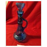 Vintage 12" Turquoise Glass Decanter w/ Stopper Vintage 12" Turquoise Glass Decanter w/ Stopper