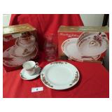 Poinsettia & Ribbons Fine Christmas China + Poinsettia & Ribbons Fine Christmas China +