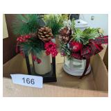(2) Decorative Christmas Lanterns (2) Decorative Christmas Lanterns