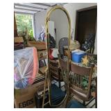 Brass Tone Dressing Mirror In Tilt Frame Brass Tone Dressing Mirror In Tilt Frame