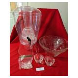 Grape Pattern Punch Bowl & Plastic Drink Dispenser Grape Pattern Punch Bowl & Plastic Drink Dispenser