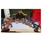 Hand Painted Ceramic Nativity Scene Hand Painted Ceramic Nativity Scene