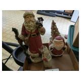 (3) Local Interest Santa Figurines (3) Local Interest Santa Figurines