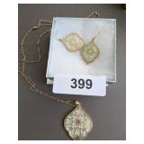 Pendant & Matching Pierced Earrings Pendant & Matching Pierced Earrings
