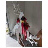 (2) Plywood Reindeer Yard Decor (2) Plywood Reindeer Yard Decor