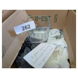 (12) Square Glass Containers for (12) Square Glass Containers for