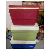 (3) Picnic Coolers (3) Picnic Coolers