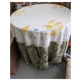 Particle Board Lamp Table w/ Table Cloth - Particle Board Lamp Table w/ Table Cloth -