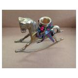 Brass Rocking Horse Candle Holder Brass Rocking Horse Candle Holder